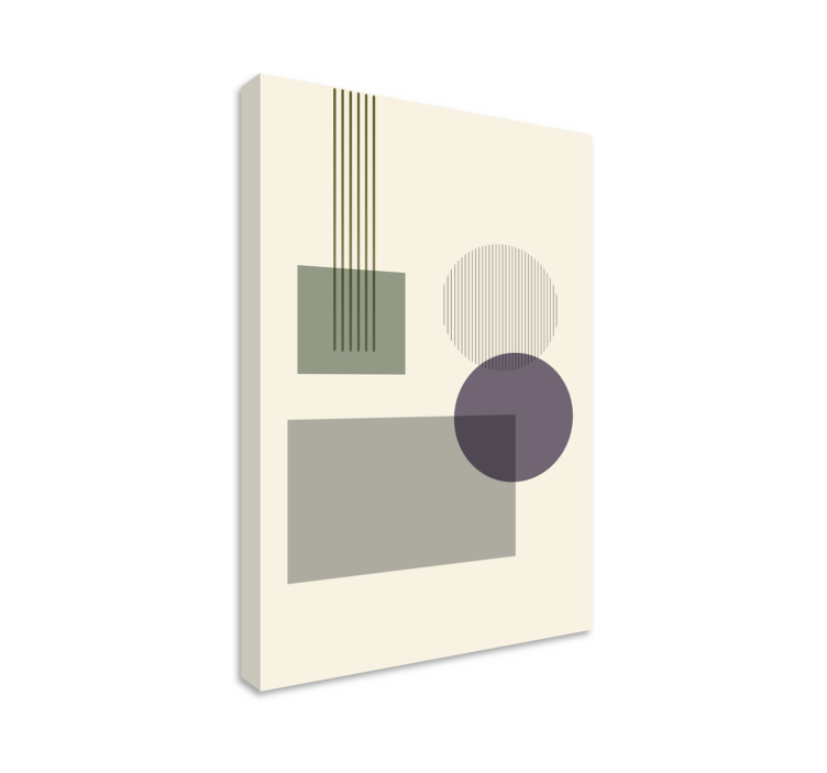 Geometric canvas of geometric shapes arrangement - TenStickers