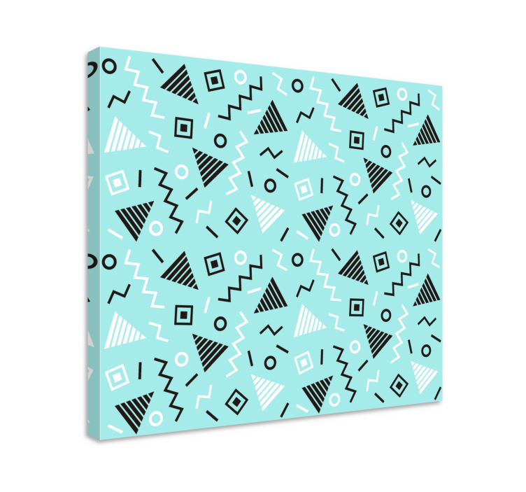 80s' memphis style pattern geometric canvas - TenStickers