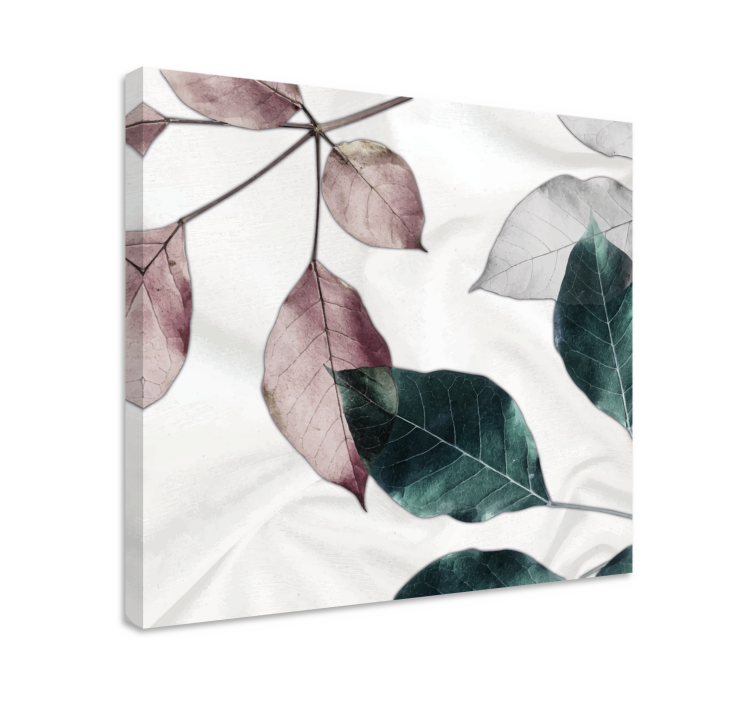 Flowers canvas elegant leaf arrangement - TenStickers