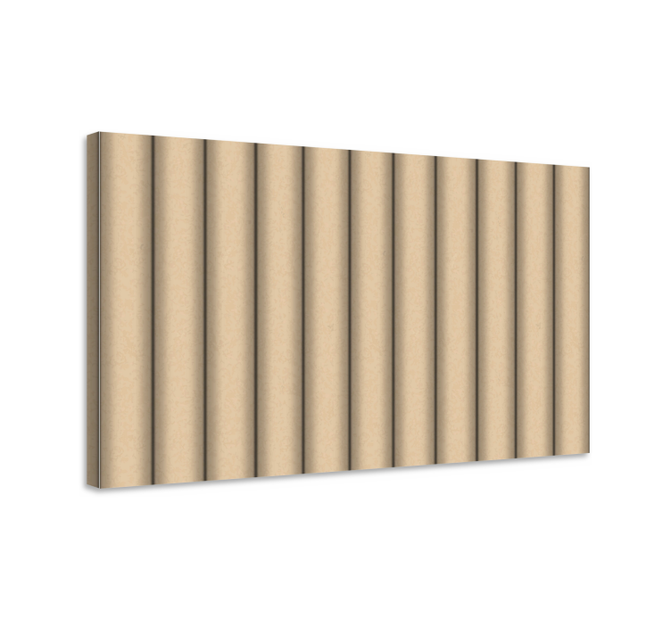 Ornamental canvas print with textured vertical lines - TenStickers