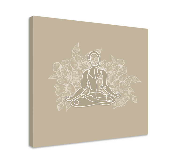 Buddha wall art serene buddha outline - TenStickers