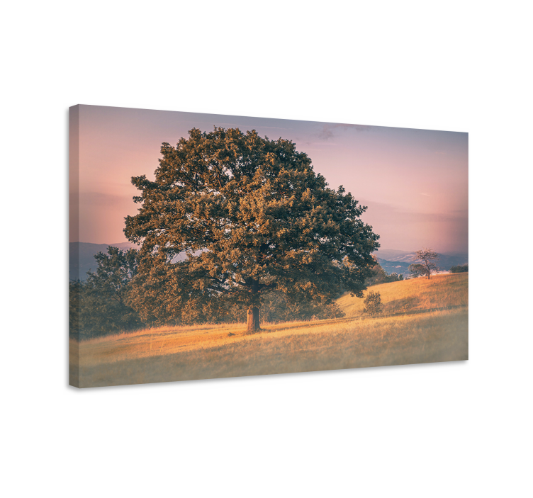 Majestic oak tree canvas wall art - TenStickers