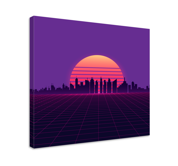Cityscape wall art inspired by advanced urban landscape - TenStickers