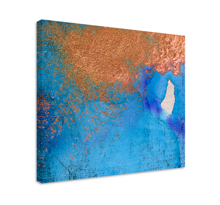 Abstract wall art 1 textured blue abstract art - TenStickers