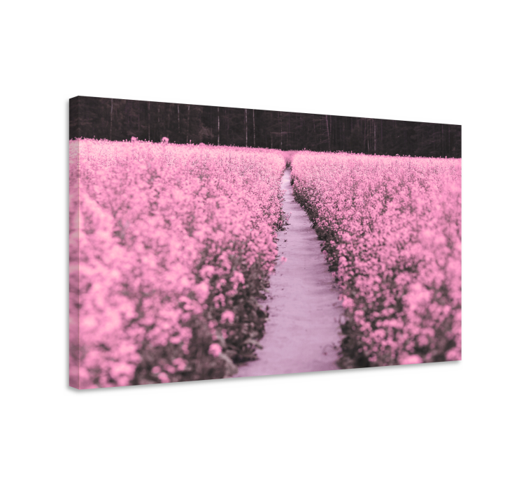 Flowers canvas path through blooms - TenStickers