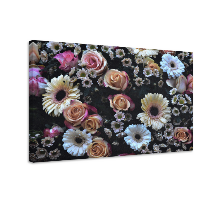 Flowers canvas beautiful floral design - TenStickers