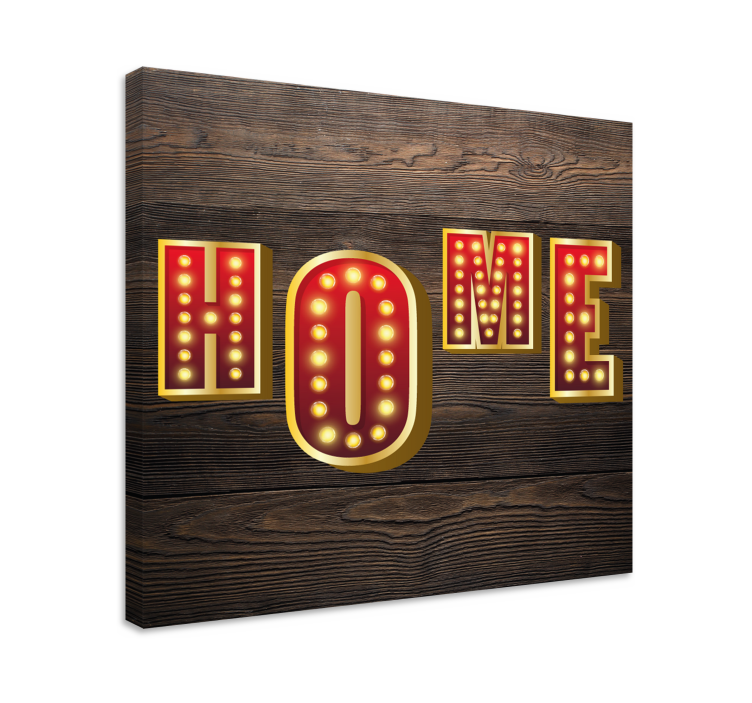 Quote canvas home light sign - TenStickers