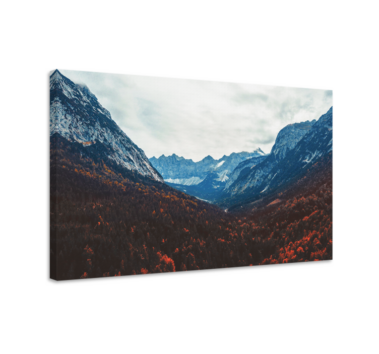 Landscape canvas mountain valley scene - TenStickers