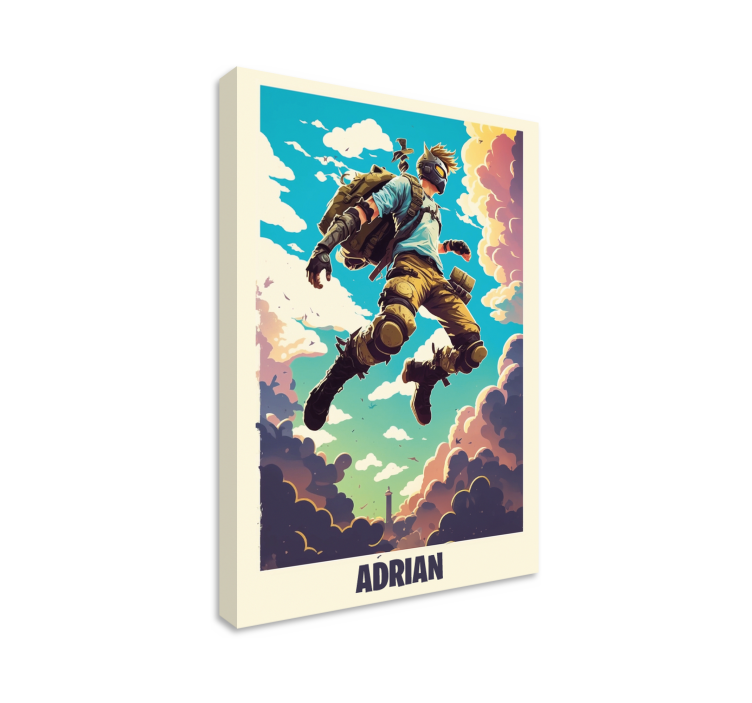 Epic character personalized gaming canvas art - TenStickers