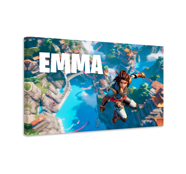 Jump into the void framed gaming wall art - TenStickers