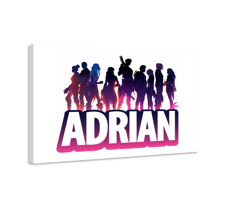 Epic characters silhouette framed gaming art - TenStickers