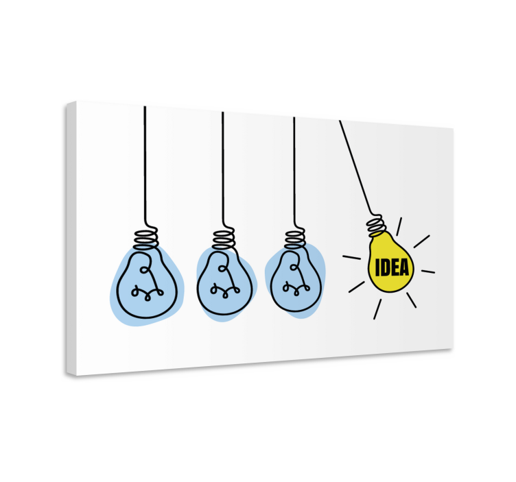 Light bulbs idea inspirational wall art - TenStickers