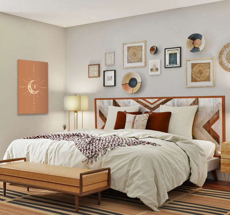 Celestial Crescent Design abstract wall art  1 - TenStickers