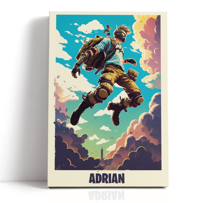 Epic character personalized gaming canvas art - TenStickers