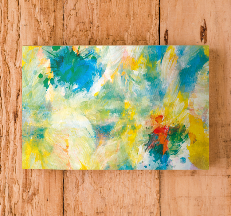 Abstract wall art 1 colorful burst of hues - TenStickers