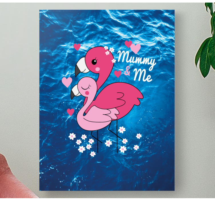 Animal canvas wall art love birds - TenStickers