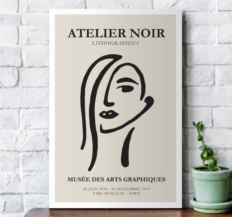 Atelier noir canvas art prints - TenStickers