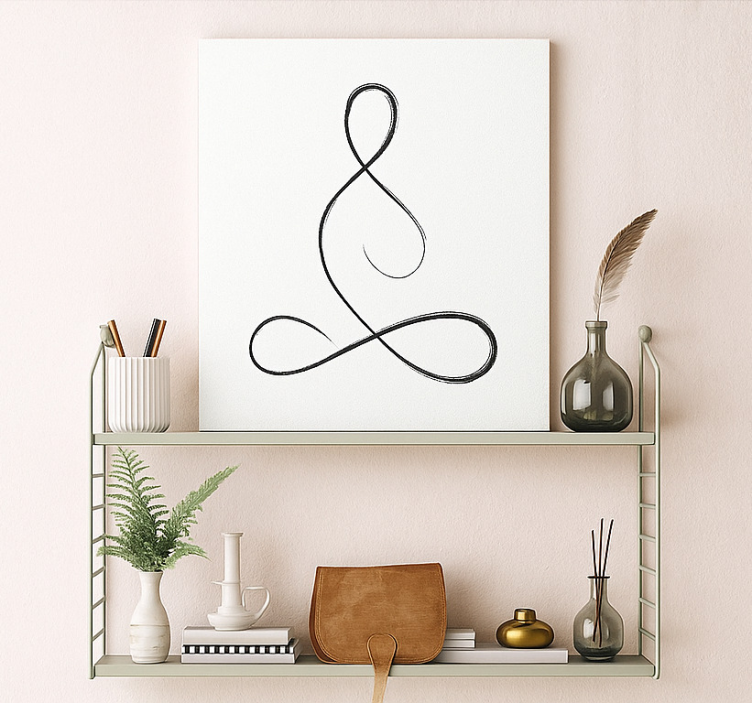 Breath yoga design sports canvas art - TenStickers