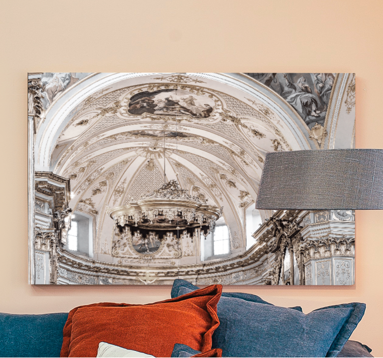 Canvas art church interior features - TenStickers