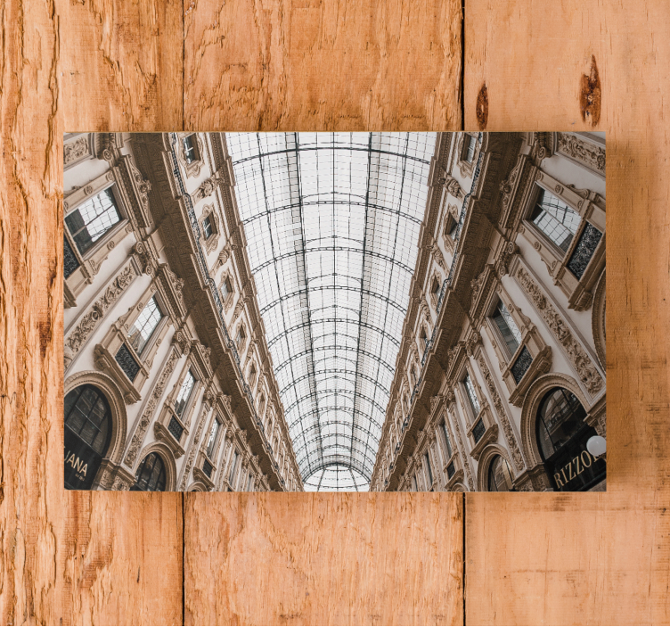 Cityscape wall art milan gallery viewpoint - TenStickers