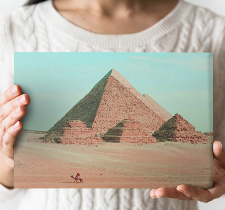 Cityscape wall art pyramids of giza - TenStickers
