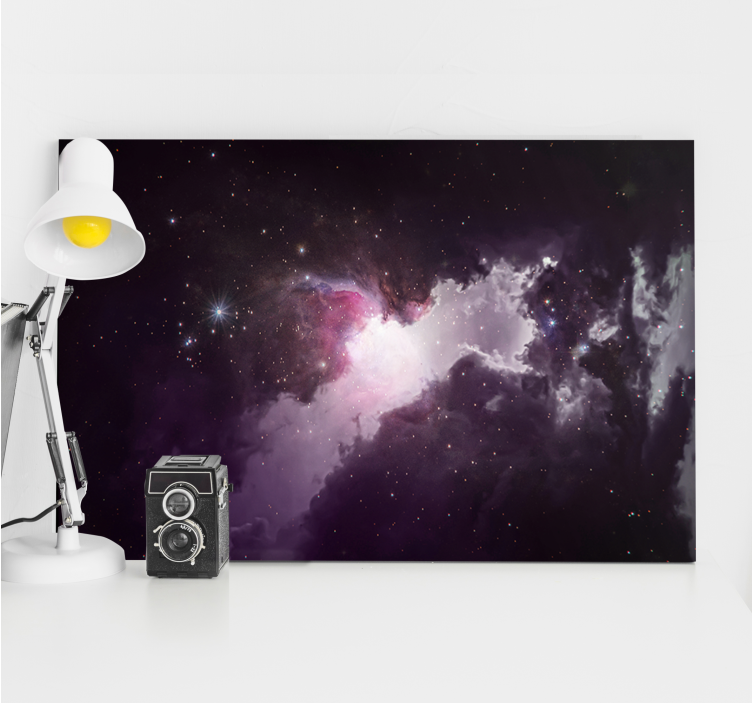 Cosmic Nebula Scene landscape canvas - TenStickers