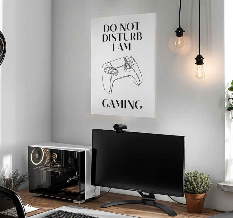 Do not disturb gaming wall print - TenStickers