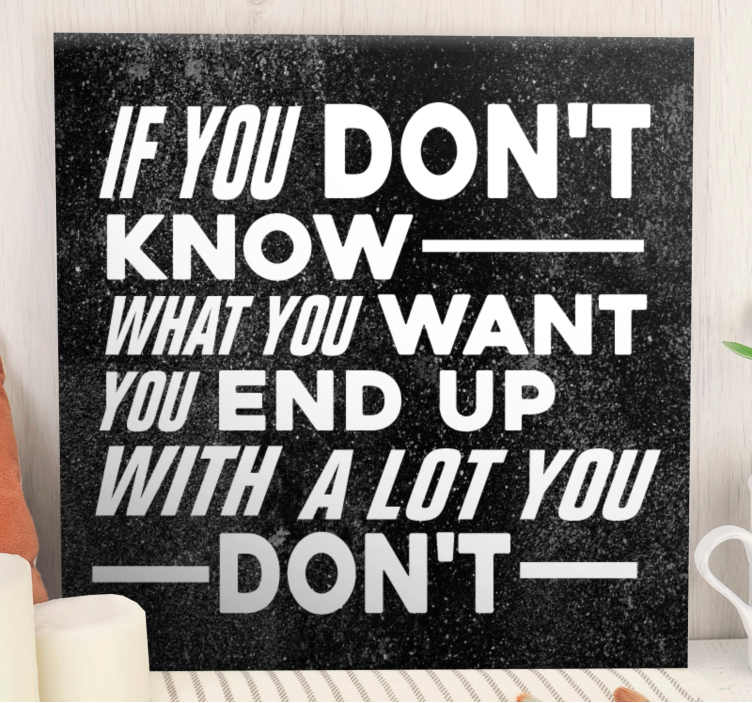 Fight Club motivational quote modern canvas - TenStickers