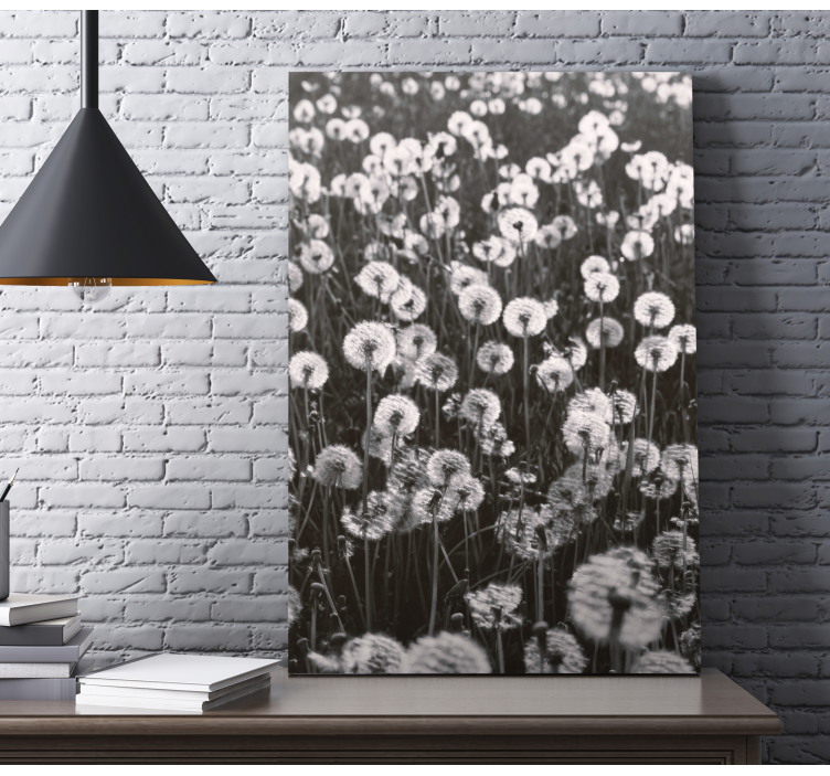 Flowers canvas delicate dandelion blossoms - TenStickers