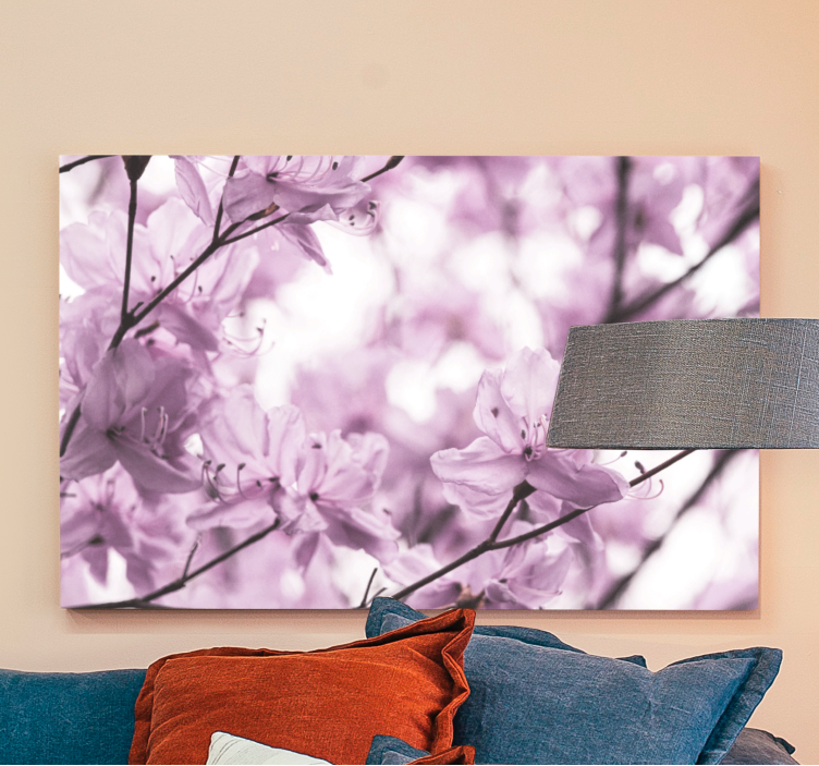 Flowers canvas delicate floral blooms - TenStickers