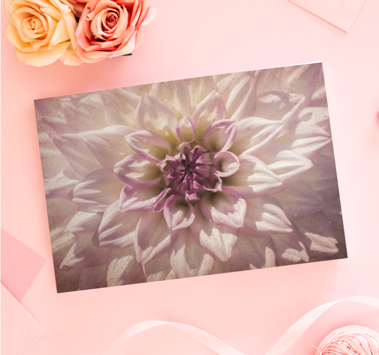 Flowers canvas elegant floral centerpiece - TenStickers