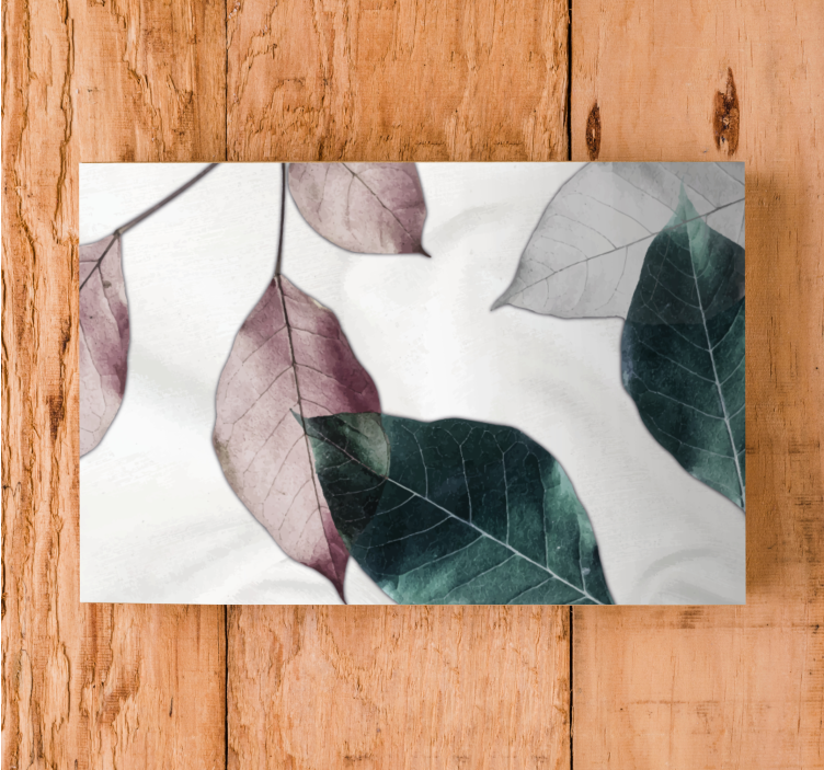 Flowers canvas elegant leaf arrangement - TenStickers
