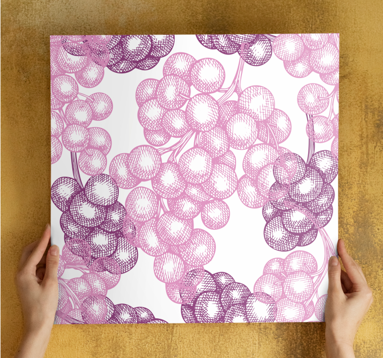 Flowers canvas in pink floral design - TenStickers