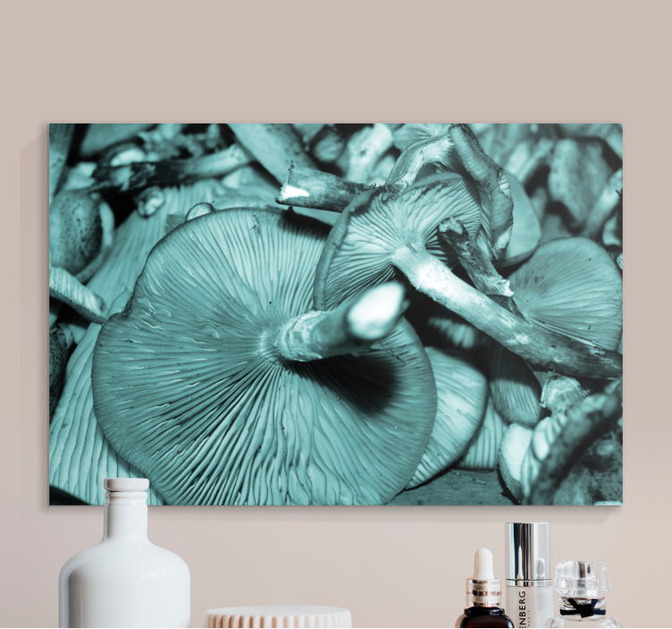 Flowers canvas mushroom expansion - TenStickers