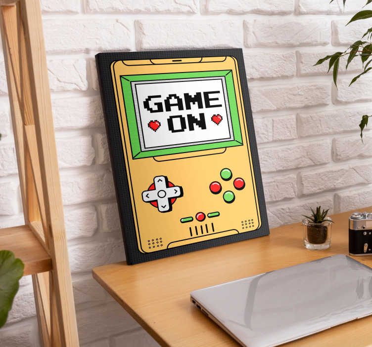 Game on console framed gaming wall art - TenStickers