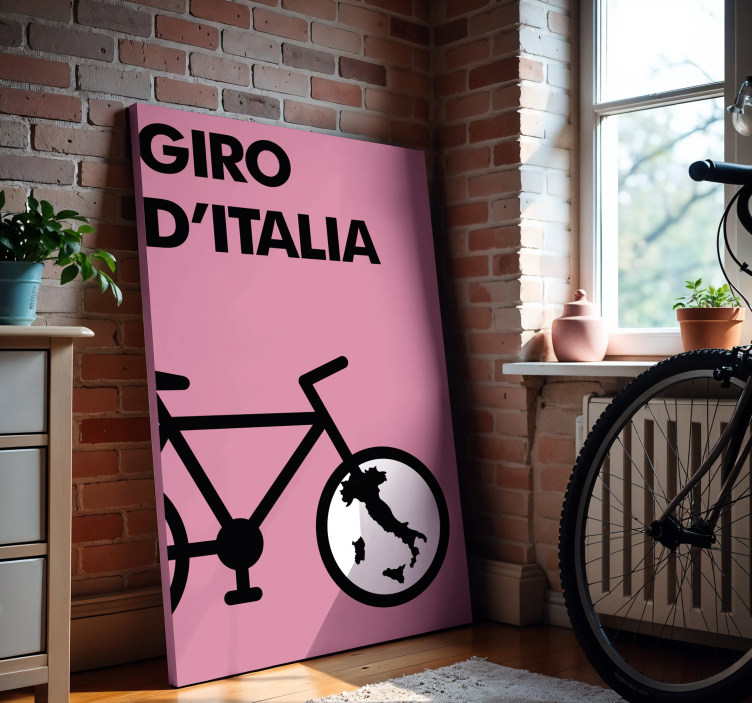"Giro d'Italia" icon sports canvas art - TenStickers