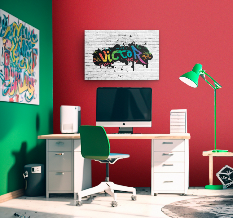 Graffiti custom name bedroom wall art - TenStickers