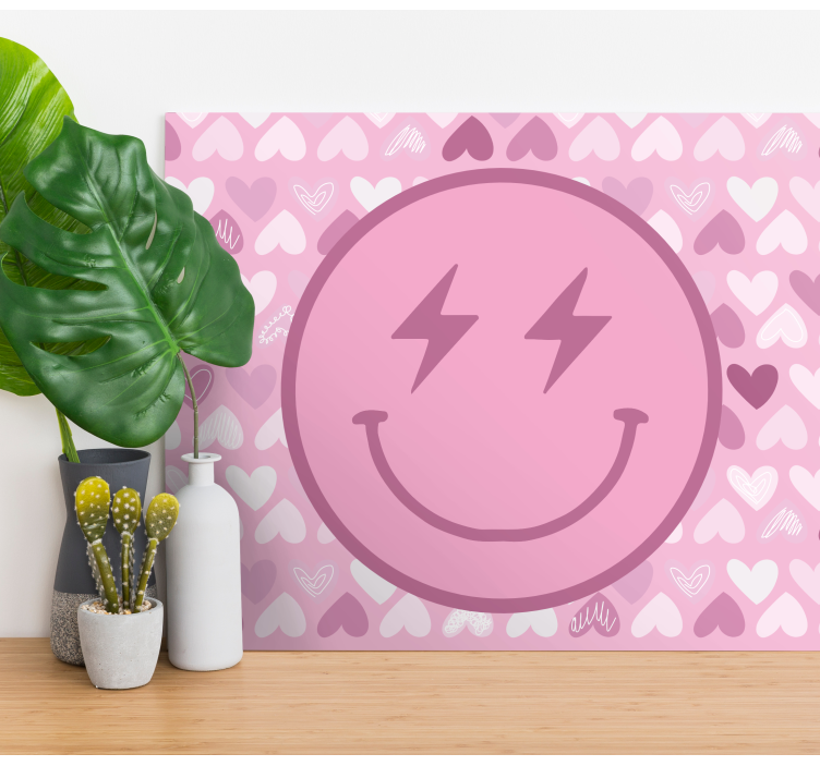 Inspirational wall art happy face icon - TenStickers