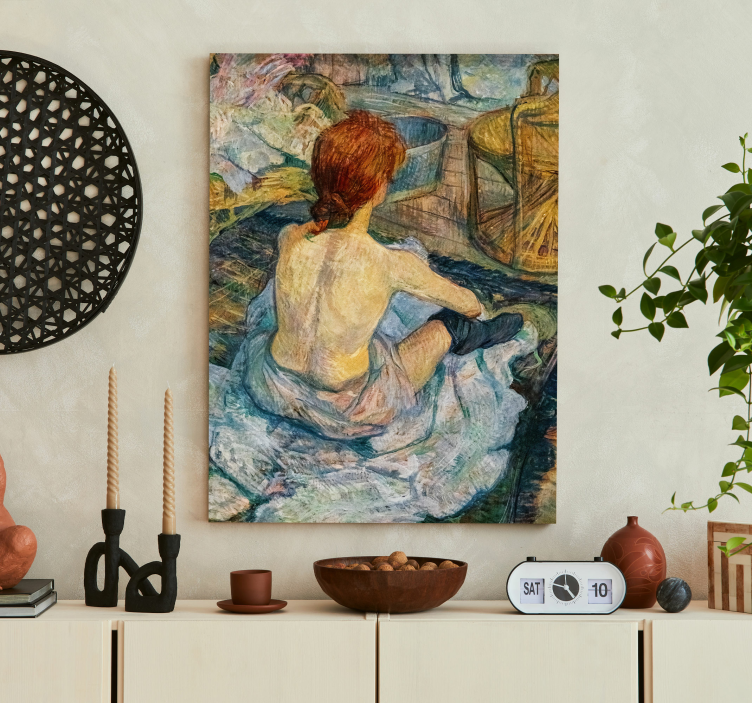 "La Toilette" by Toulouse-Lautrec canvas art - TenStickers