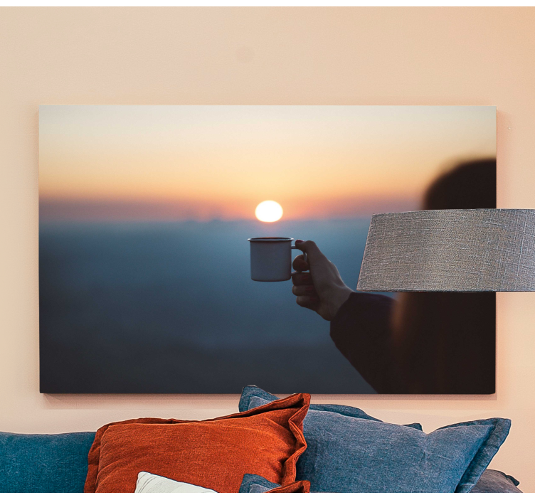 Landscape and coffee landscape canvas - TenStickers