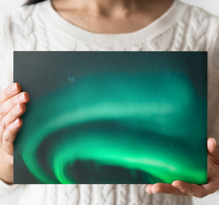 Landscape canvas aurora borealis display - TenStickers