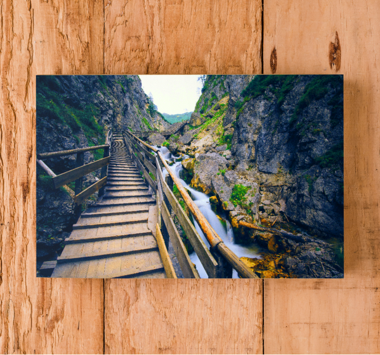 Landscape canvas scenic river trail - TenStickers