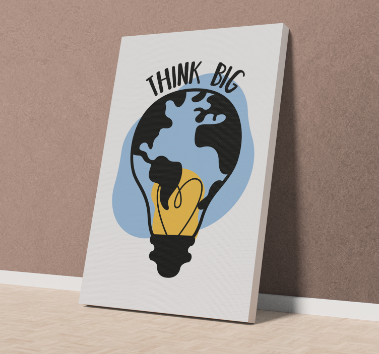 Think big light bulb inspirational wall art - TenStickers