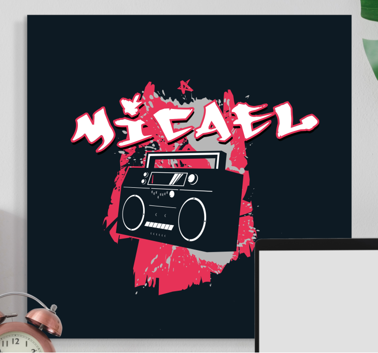 Modern canvas art urban audio atmosphere - TenStickers