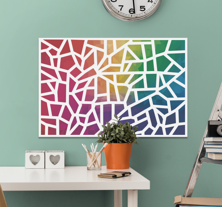 mosaico de colores mosaic canvas prints - TenStickers