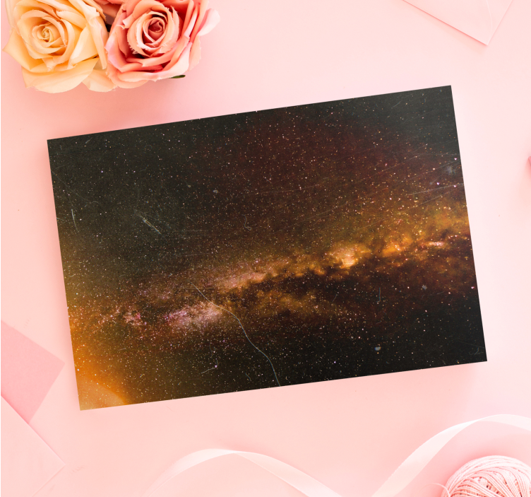 Ornamental canvas print cosmic galaxy scene - TenStickers