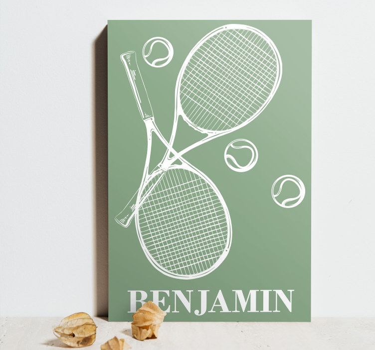 Personalized Tennis Artwork sports canvas art - TenStickers