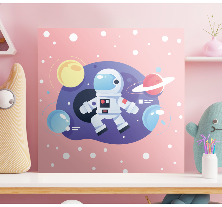 SPACE ADVENTURE EXPLORER framed gaming wall art - TenStickers