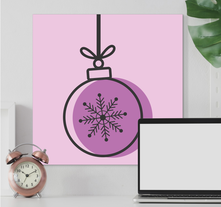 Sports canvas art snowflake ornament - TenStickers