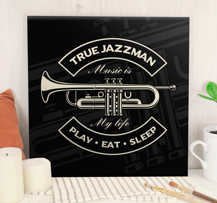 True jazzman Music canvas - TenStickers